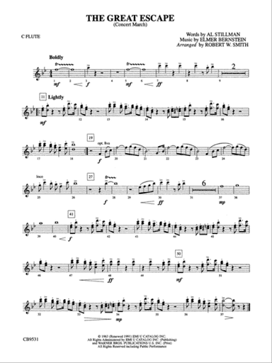 The Great Escape March: Flute
