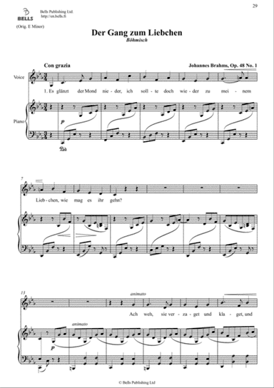 Der Gang zum Liebchen, Op. 48 No. 1 (C minor)