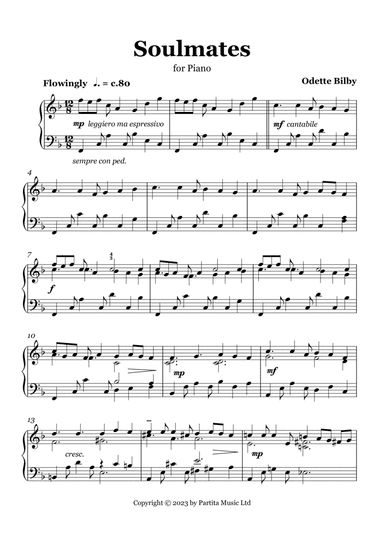 Soulmates (Advanced Piano Solo)