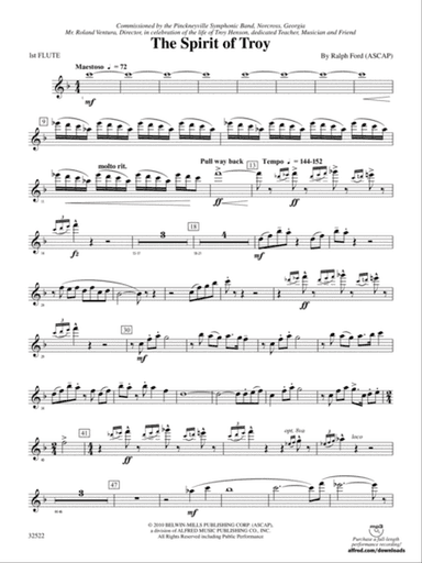 The Spirit of Troy: Flute