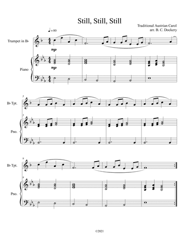 Still, Still, Still (Trumpet Solo) with piano accompaniment