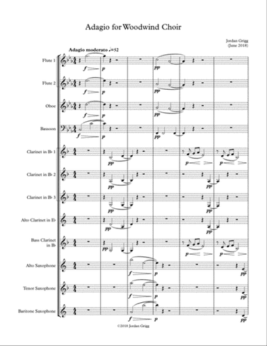 Adagio for Woodwind Choir