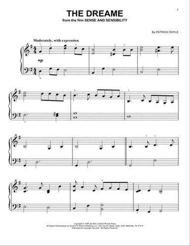 The Dreame (from Sense and Sensibility)