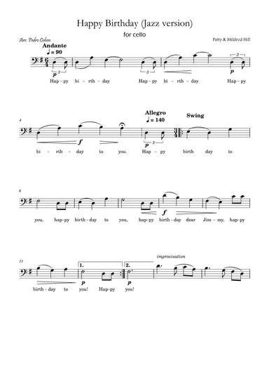 Happy Birthday (jazz version)