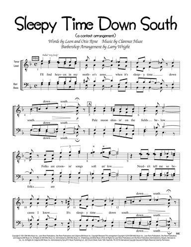 When It's Sleepy Time Down South