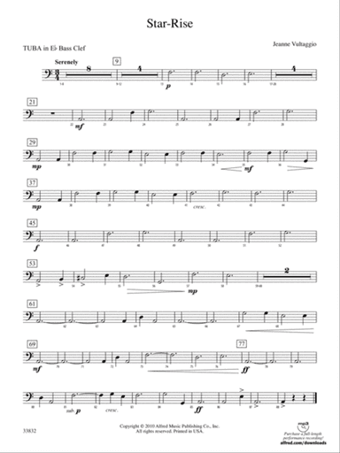 Star-Rise: (wp) E-flat Tuba B.C.
