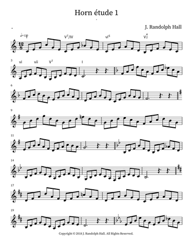 Horn étude 1