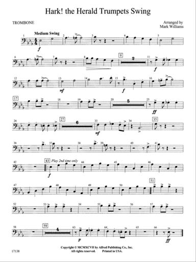 Hark, the Herald Trumpets Swing: 1st Trombone