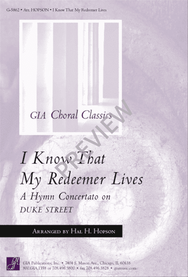 I Know That My Redeemer Lives