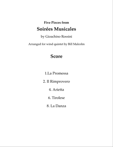 5 Pieces from Soiree Musicale