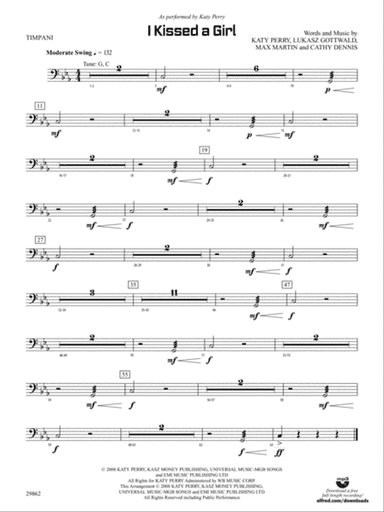 I Kissed a Girl: Timpani