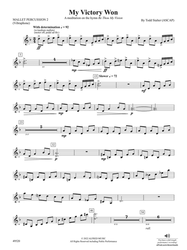 My Victory Won: 2nd Mallet Percussion