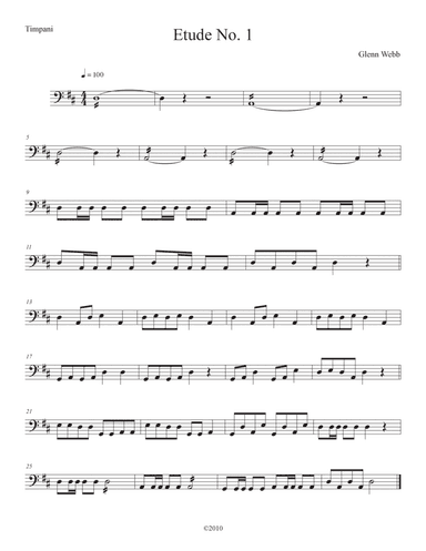 Timpani Etude No. 1