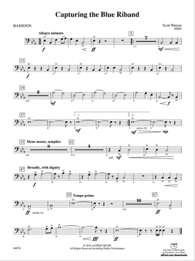 Capturing the Blue Riband: Bassoon