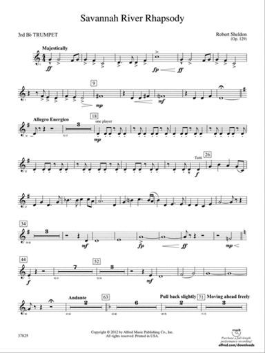 Savannah River Rhapsody: 3rd B-flat Trumpet