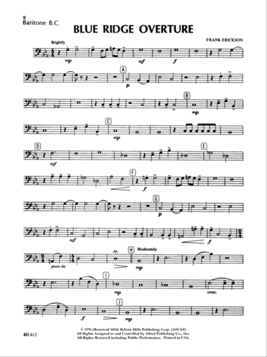 Blue Ridge Overture: Baritone B.C.