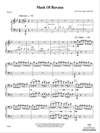 Mask of Ravana: Piano Accompaniment