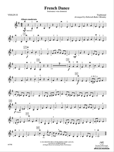 French Dance: 2nd Violin