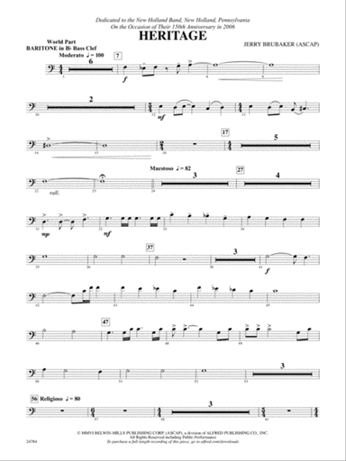 Heritage: (wp) B-flat Baritone B.C.