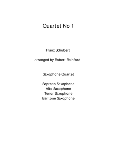 Quartet no 1