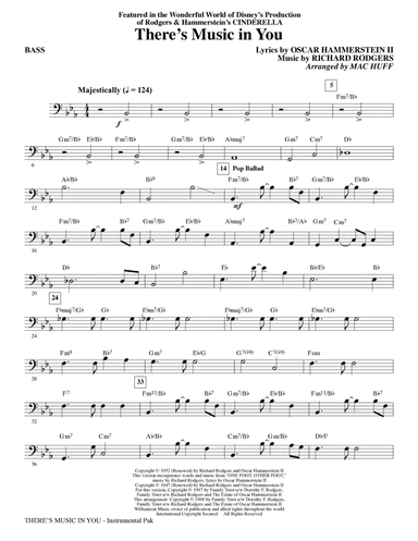 There's Music in You (from Cinderella) (arr. Mac Huff) - Electric Bass