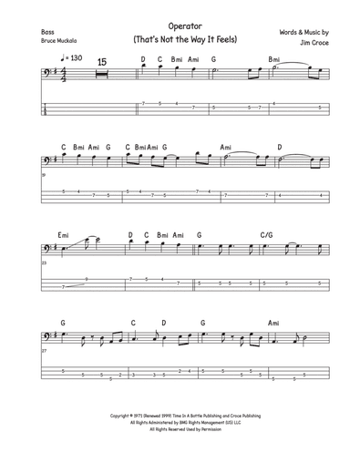 Operator (that's Not The Way It Feels)