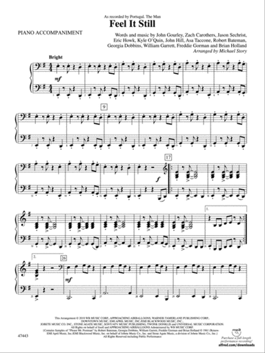 Feel It Still: Piano Accompaniment