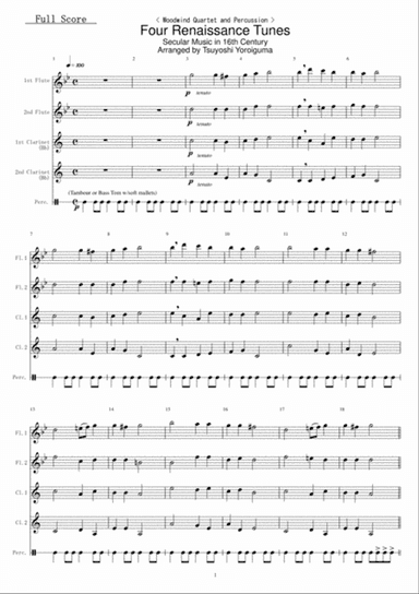Four Renaissance Tunes