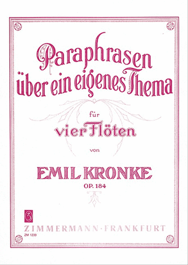 Paraphrases on a Personal Theme Op. 184