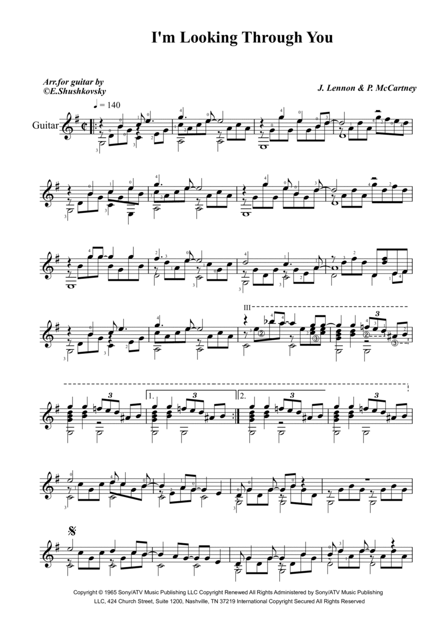 I'm Looking Through You