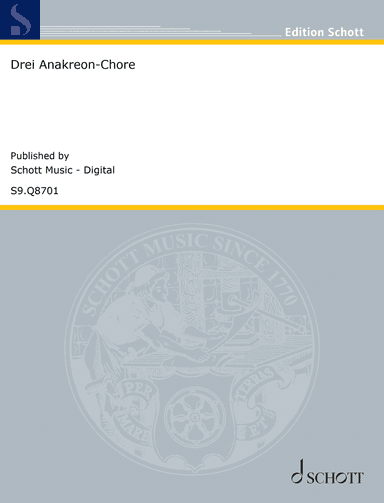 Drei Anakreon-Chöre