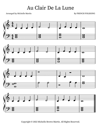Au Clair De La Lune