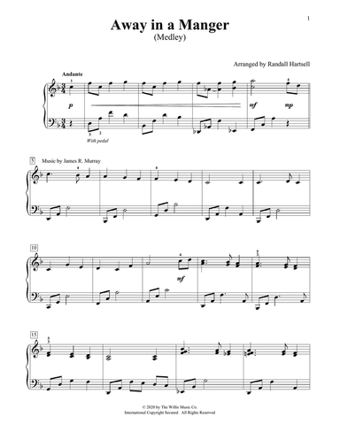 Away In A Manger (Medley) (arr. Randall Hartsell)