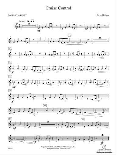 Cruise Control: 2nd B-flat Clarinet