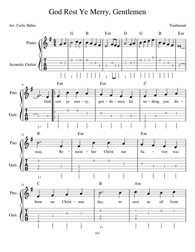 God Rest Ye Merry, Gentlemen