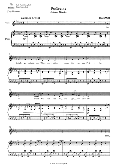 Fussreise (D-flat Major)