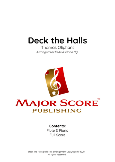 Deck the Halls | Flute & Piano (F)
