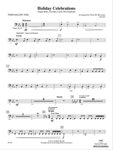 Holiday Celebrations: Timpani