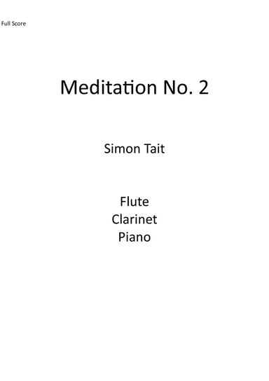 Meditation No. 2