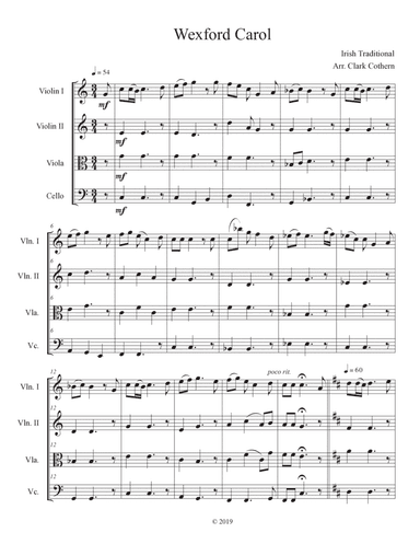 Wexford Carol (String Quartet)