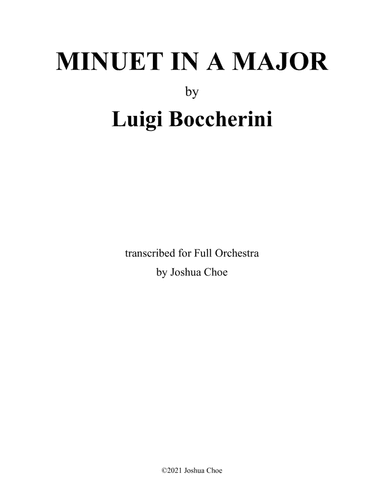 Minuet in A Major