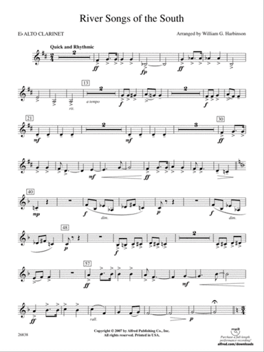 River Songs of the South: E-flat Alto Clarinet