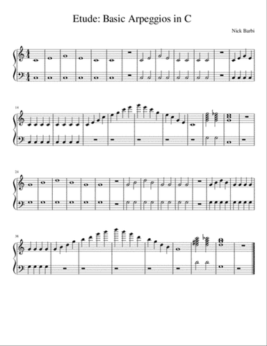 Etude - Basic Arpeggios in C
