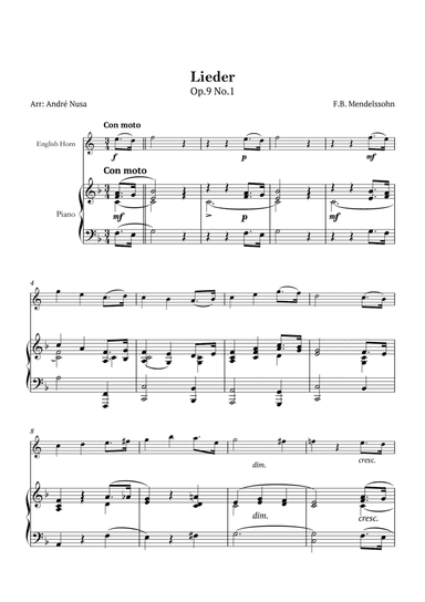 Lieder Op.9 No.1