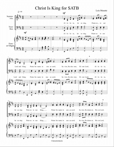 Christ Is King for SATB