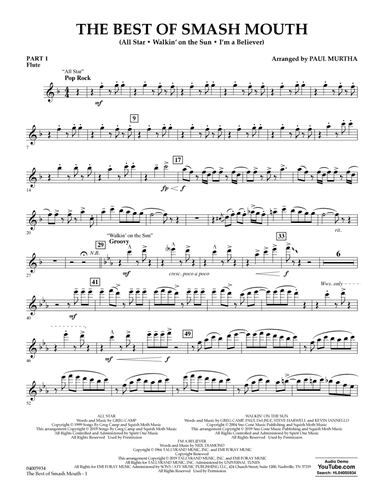 The Best of Smash Mouth (arr. Paul Murtha) - Pt.1 - Flute