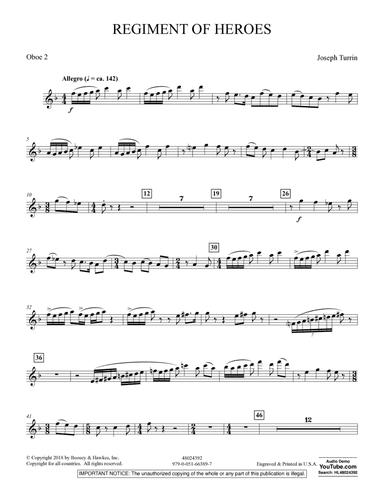 Regiment Of Heroes Windependence Artist Level - Oboe 2