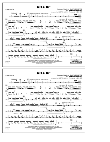 Rise Up (arr. Matt Conaway) - Snare Drum
