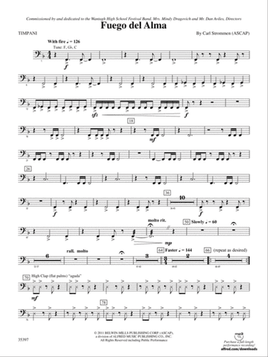 Fuego del Alma: Timpani