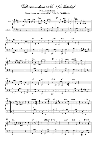 Vals venezolano No. 3 "Natalia"